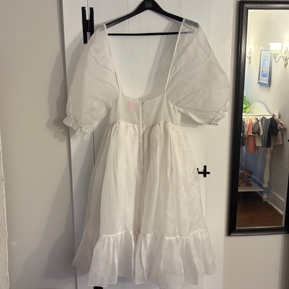 Selkie The Ivory French Puff Dress in White size large - Picture 8 of 11